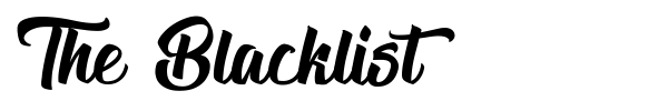 The Blacklist font preview